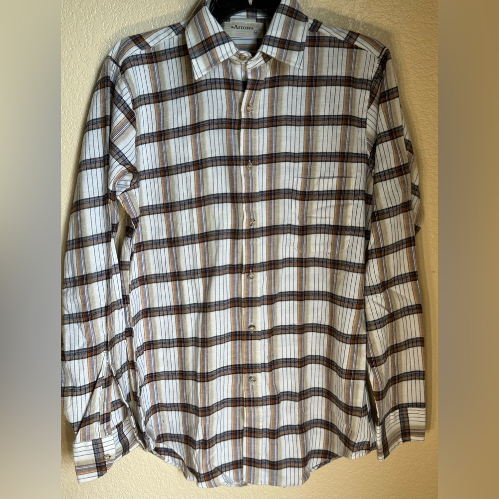 Vintage Men’s Arrow Chevalla Long Sleeve Flannel Size Medium